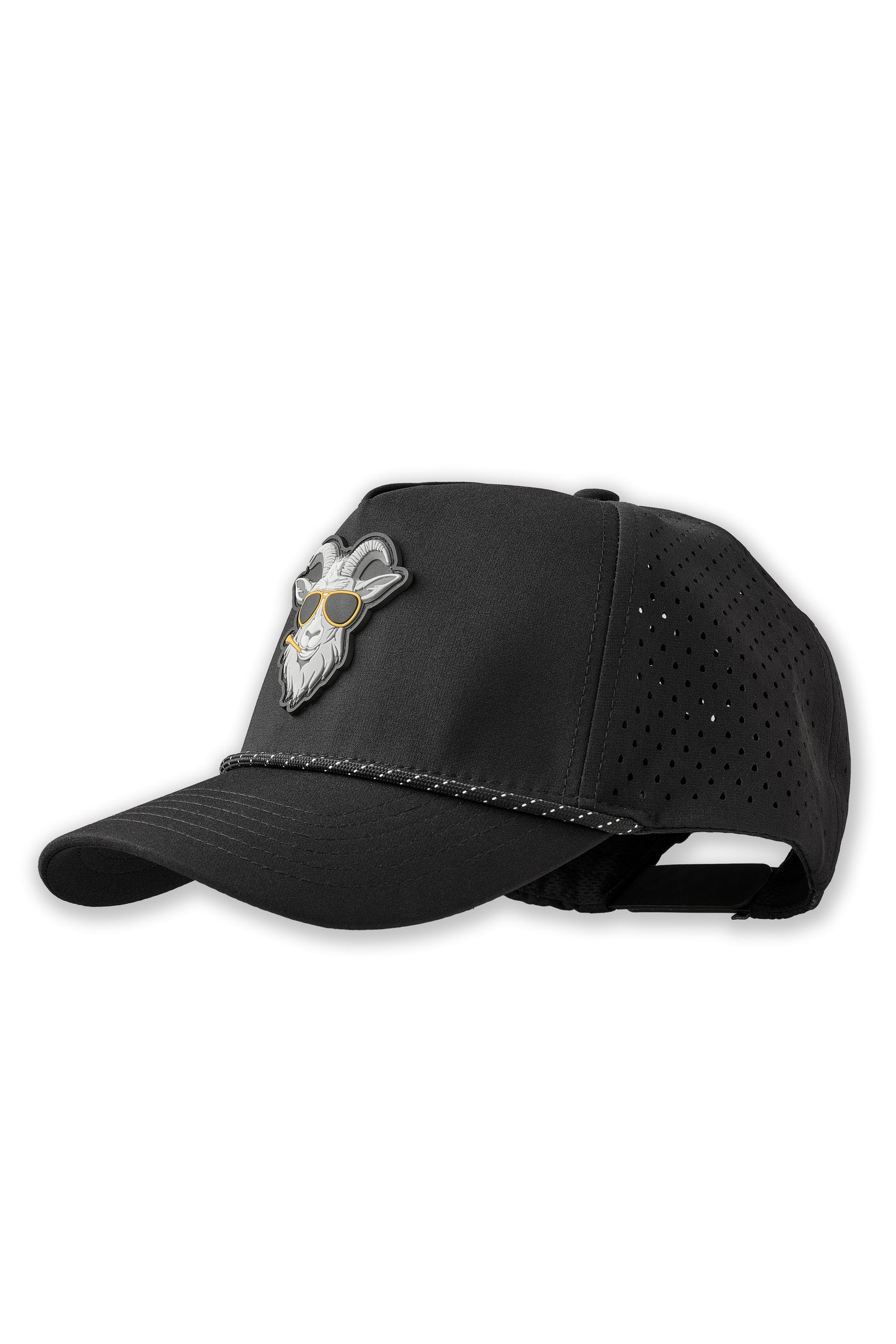 Doozie Golf Rope Hat - Black Performance Golf Hat