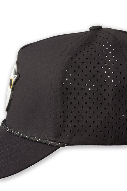 Doozie Golf Rope Hat - Black Performance Golf Hat